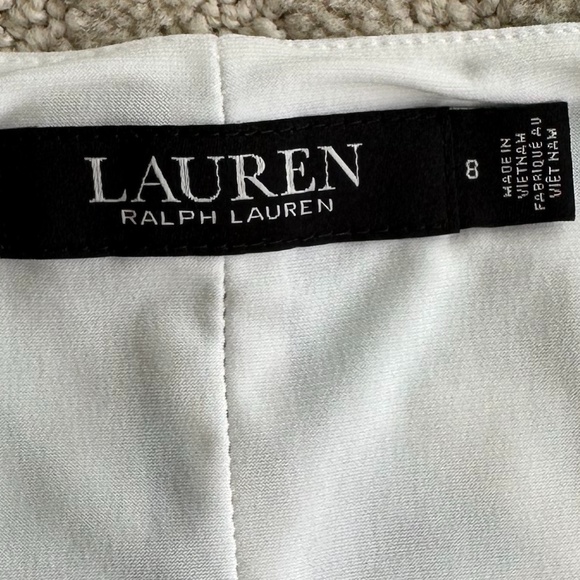 Lauren Ralph Lauren Paisley Floral Pleated Jersey Dress Multicolored 8 Office - Picture 7 of 13